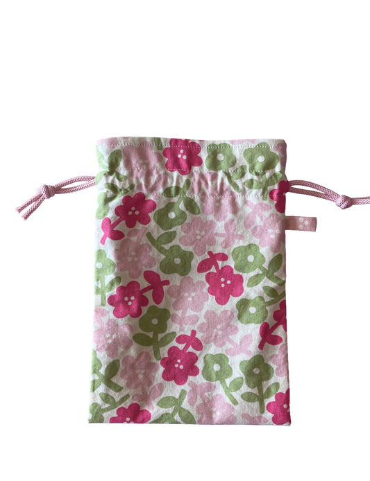 Intimate Storage Bag - Pink Green Flowers