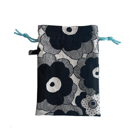 Intimate Storage Bag - Black Flowers