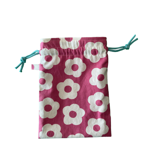 Intimate Storage Bag - Pink White Flowers