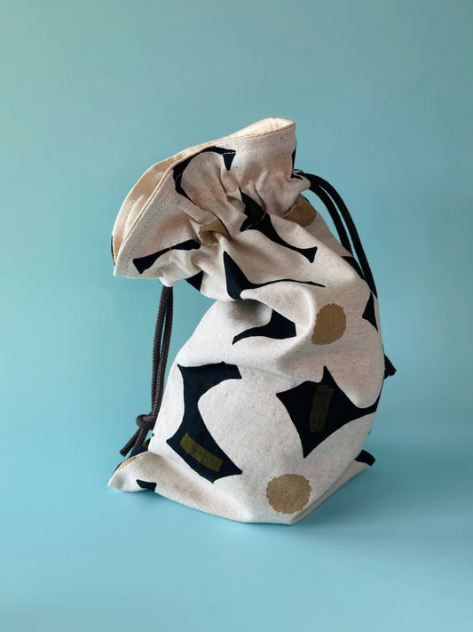 Intimate Storage Bag - Beige Flowers