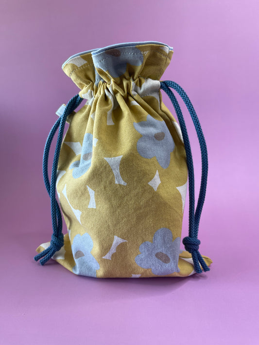 Intimate Storage Bag - Yellow Blue Flowers