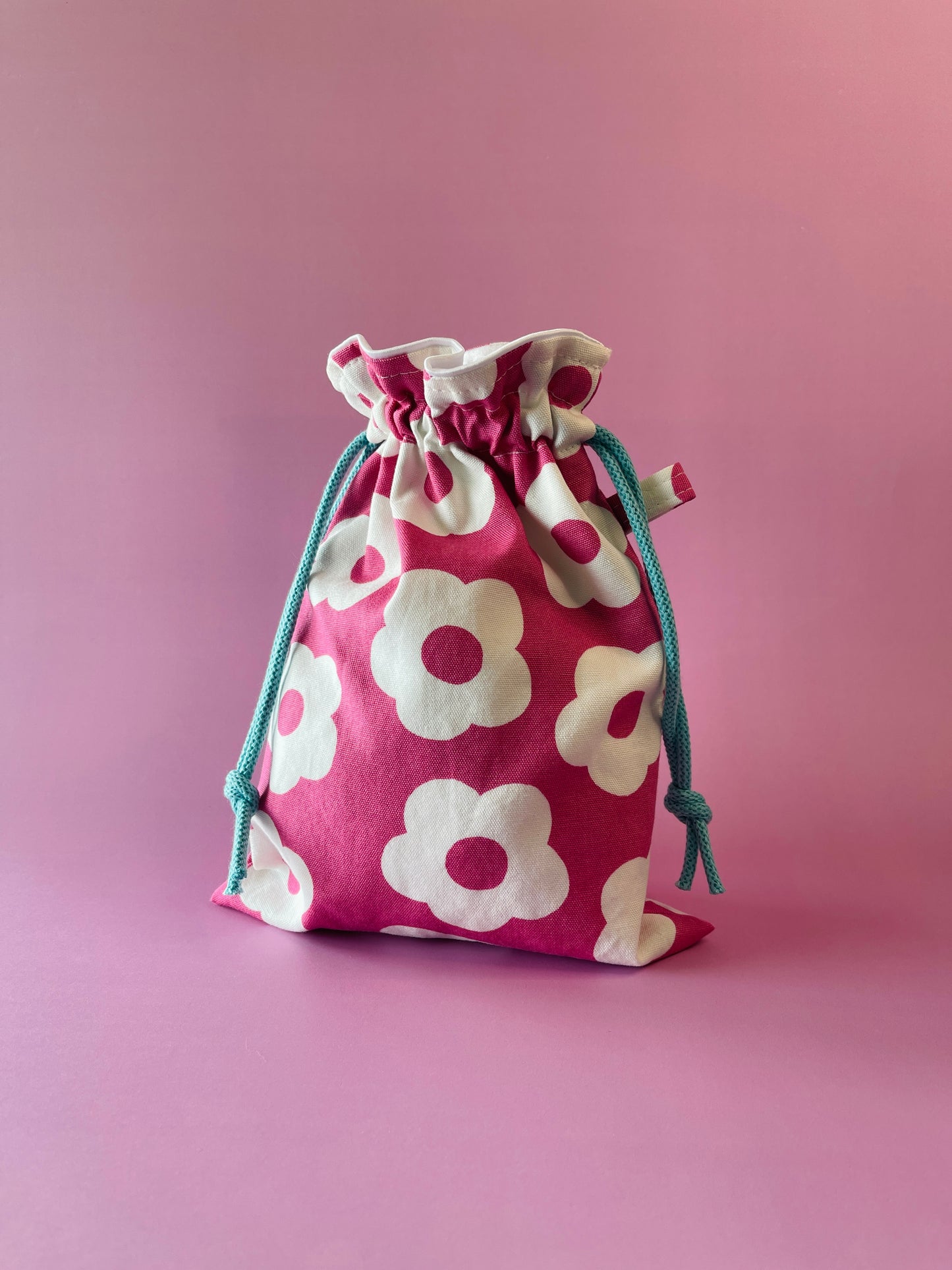 Intimate Storage Bag - Pink White Flowers