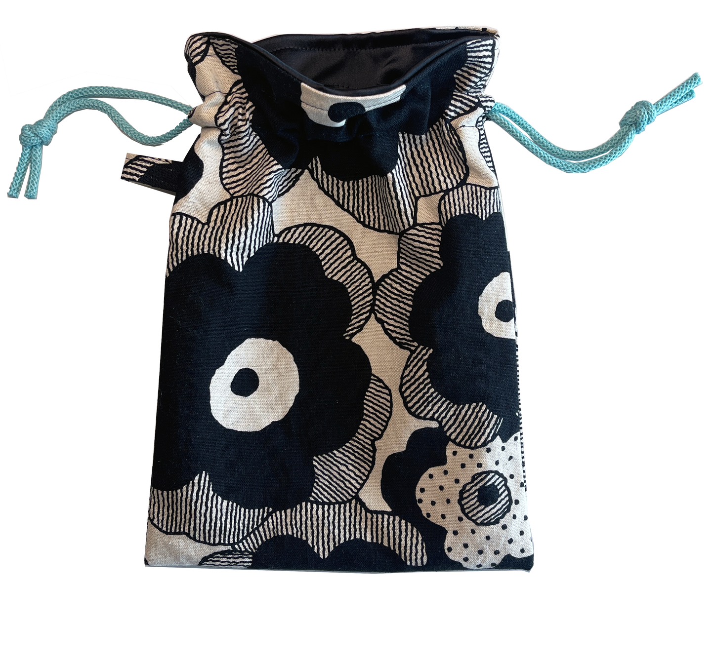 Intimate Storage Bag - Black Flowers