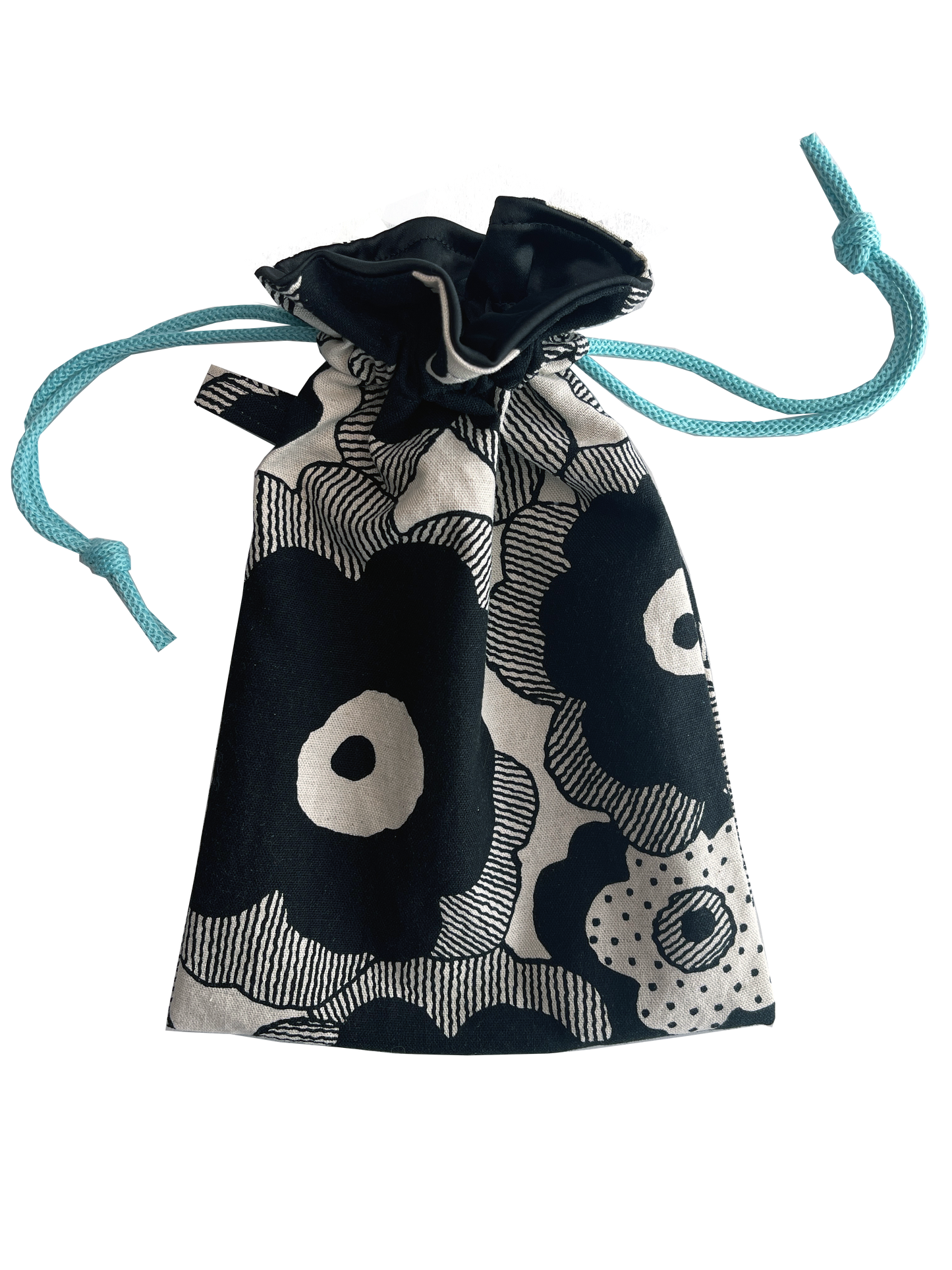 Intimate Storage Bag - Black Flowers
