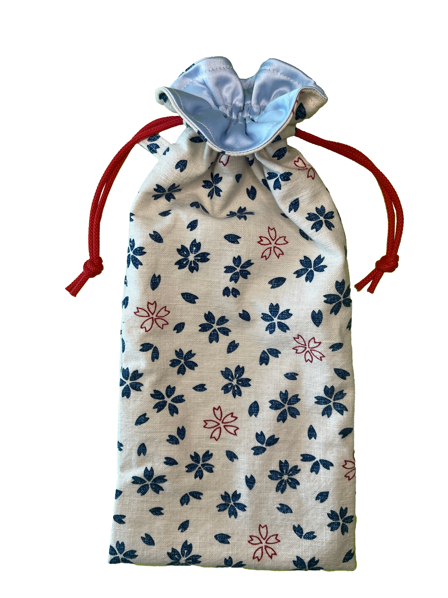 Intimate Storage Bag - Blue Red Flowers